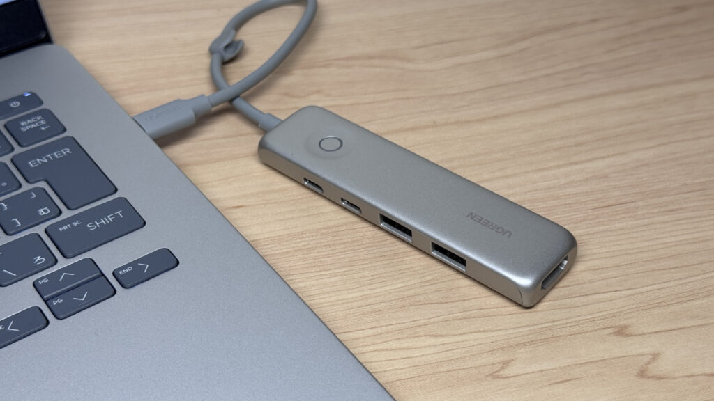 Anschluss eines USB-C-Hubs