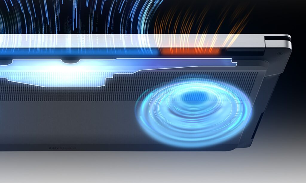 Compact cooling system inside the slim chassis