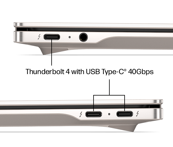 Three Thunderbolt 4 USB-C ports for fast connectivity