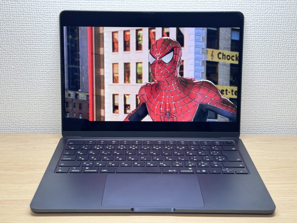 MacBook Air M4 speaker grille showing thin profile