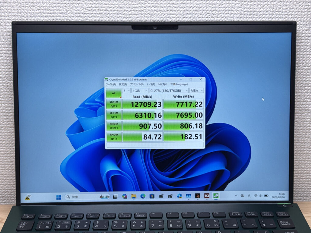 リード12769MB/sの第5世代SSD