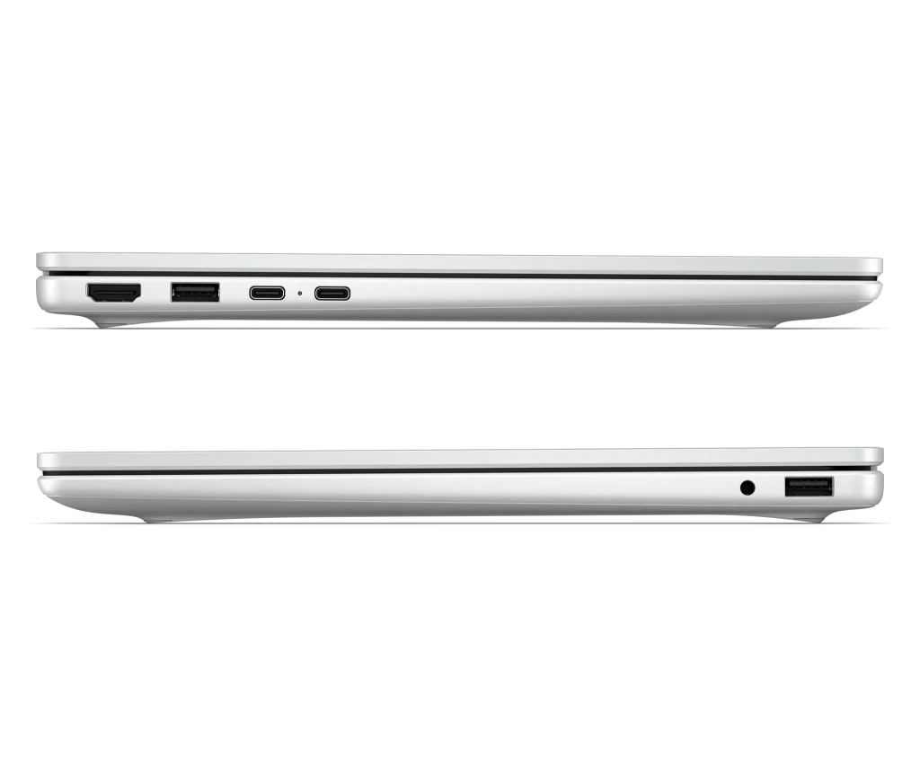 Side ports including USB-C, USB-A and HDMI