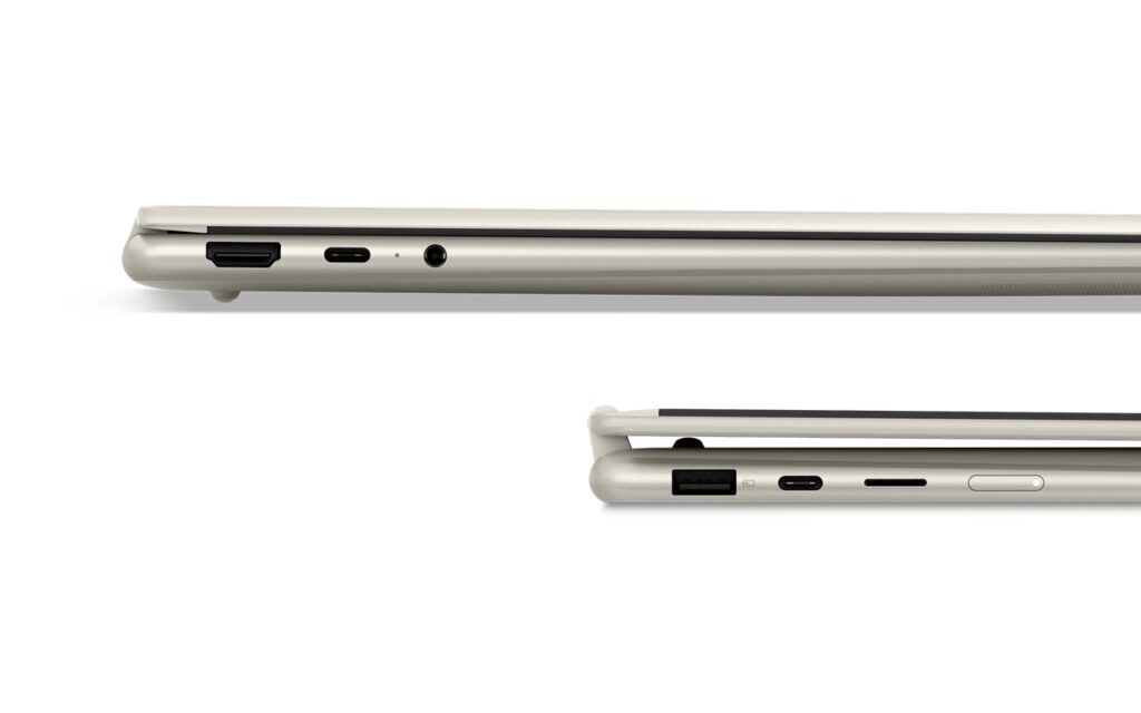 15,45 mm di spessore — sorprendente per un 2-in-1