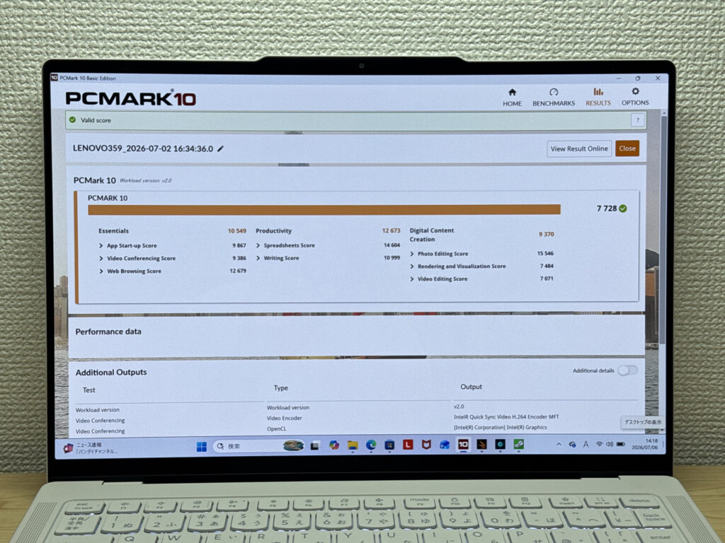 CPU (PCMark / Cinebench)