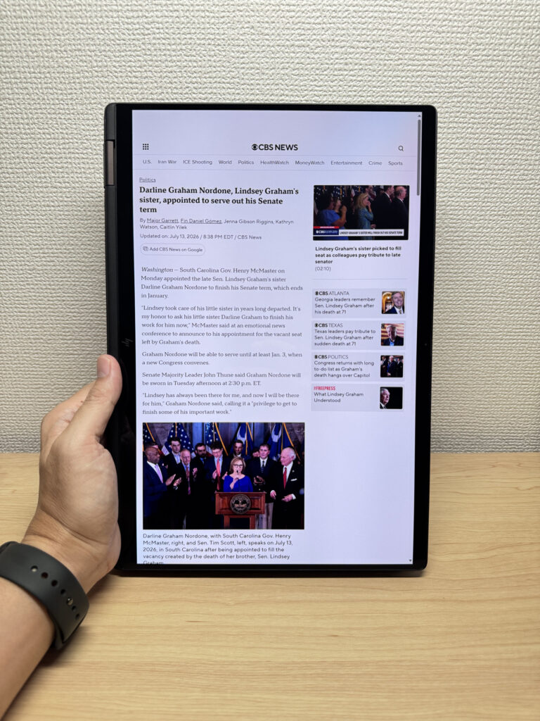 Nachrichten lesen im Tablet-Modus