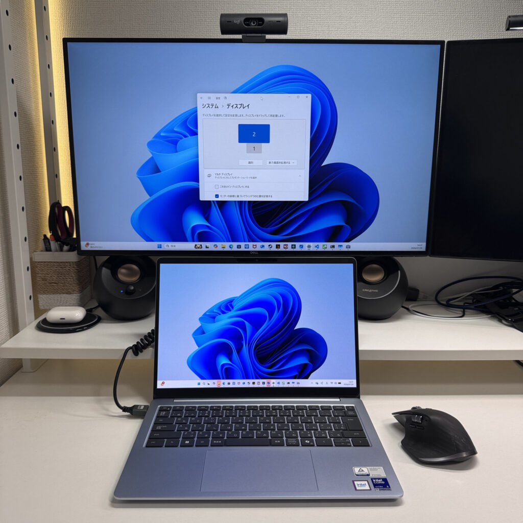 27インチ4KモニターへのHDMI出力