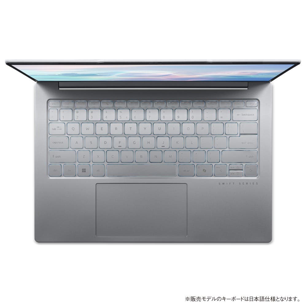 バックライト付きの日本語配列キーボード
