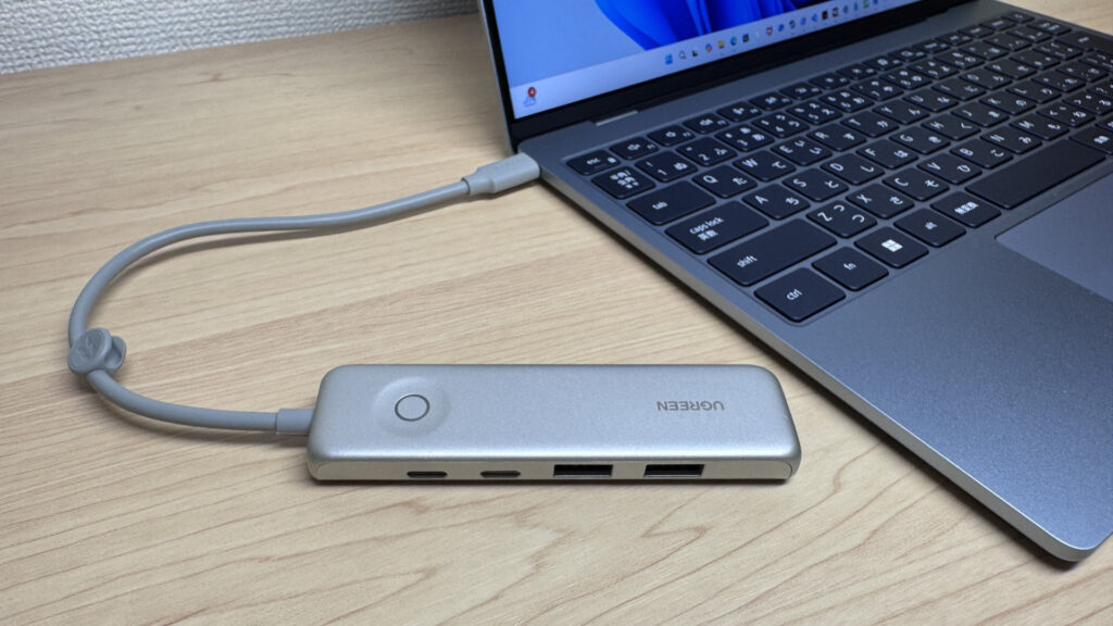 Conectando un hub USB-C