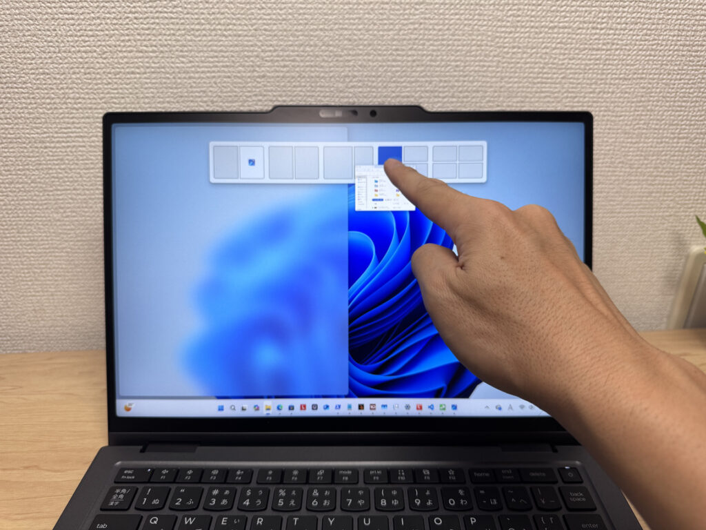 Using the touchscreen